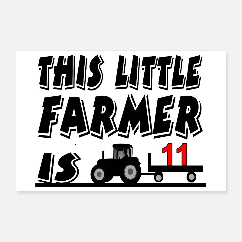 landmand Poster 30x20 cm