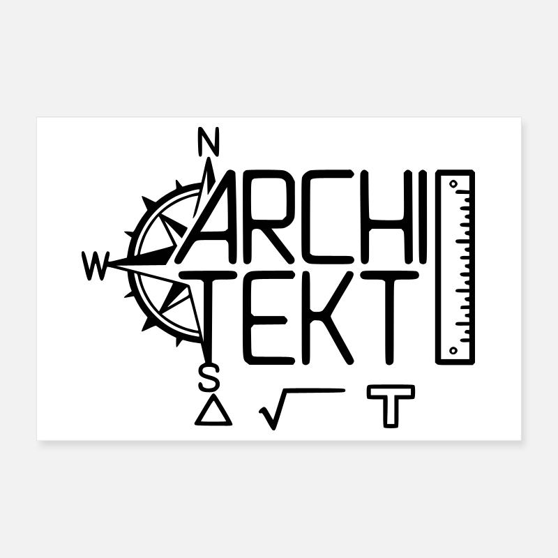 Conception architecte avec outil de dessin Poster 30 x 20 cm