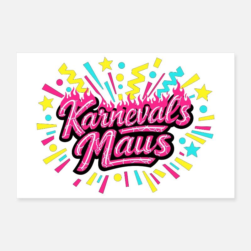 Carnival Mouse - Carnival Gift Poster 12" x 8" (30x20 cm)