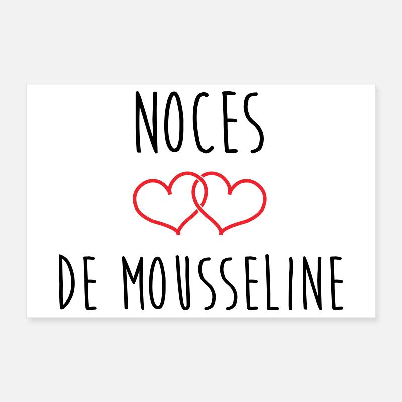 36th wedding anniversary (muslin anniversary) Poster 12" x 8" (30x20 cm)