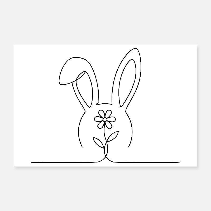 Hase Poster 30x20 cm