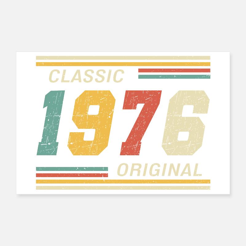1976 - Original classique Poster 30 x 20 cm