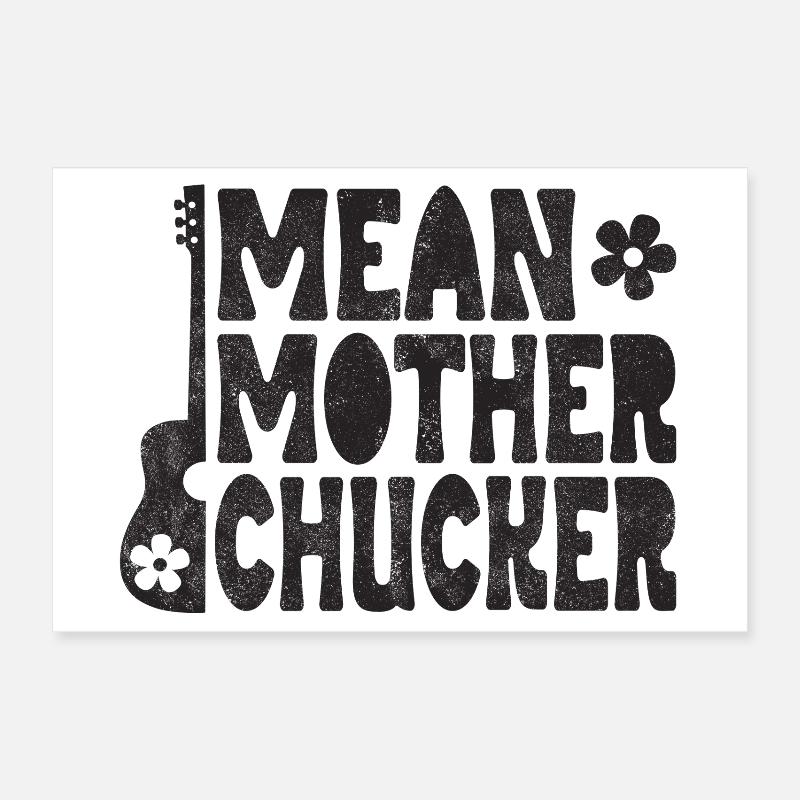 Mère méchante Chucker à la guitare Poster 30 x 20 cm