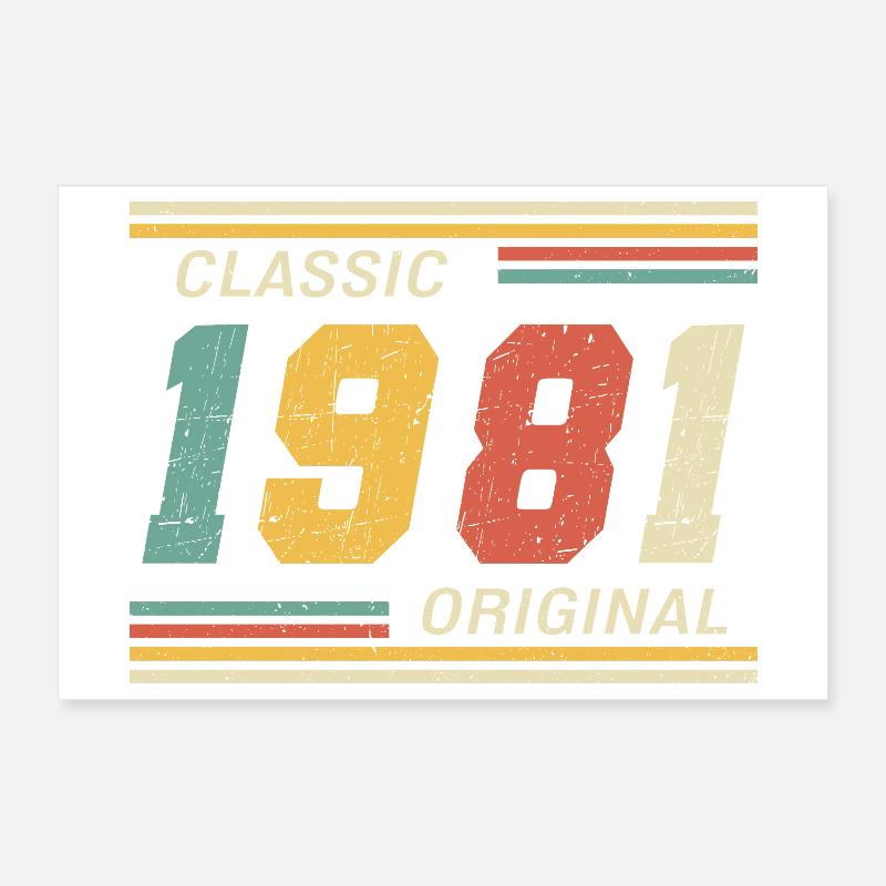 Classique 1981 original 1981 Poster 30 x 20 cm