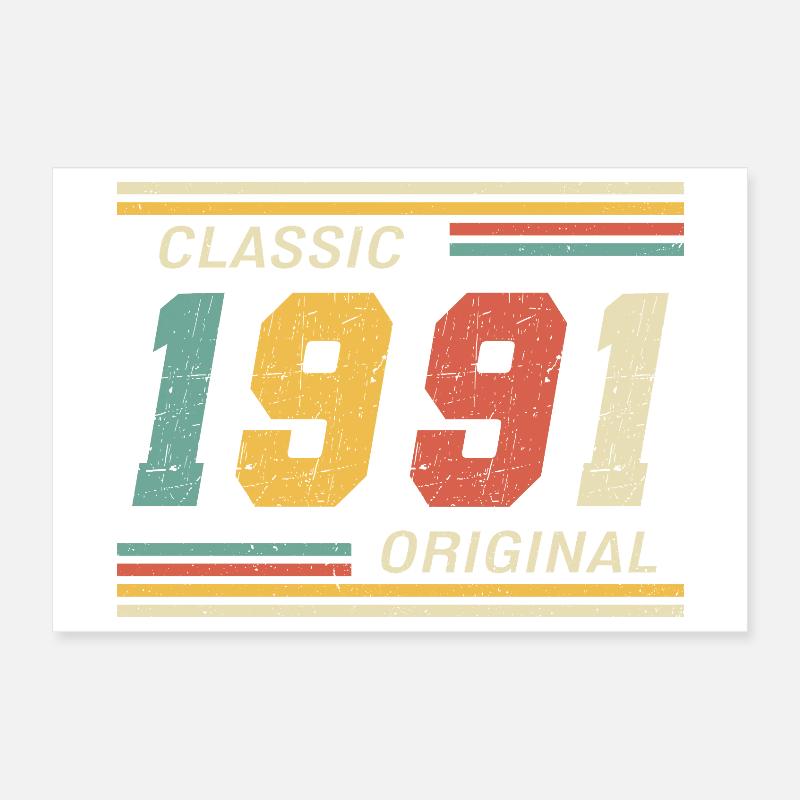Classique 1991 original 1991 Poster 30 x 20 cm