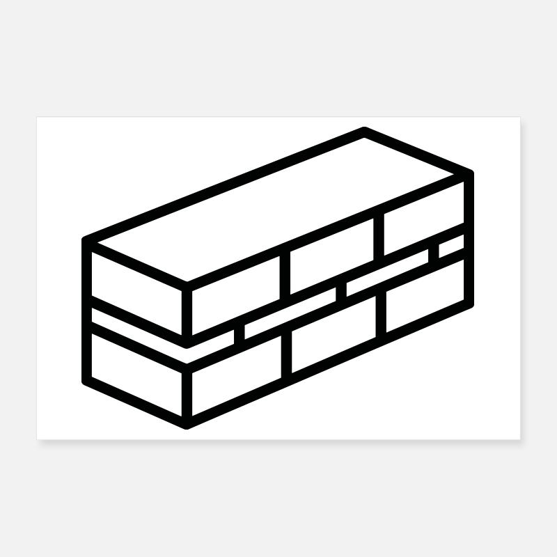 brick Poster 12" x 8" (30x20 cm)