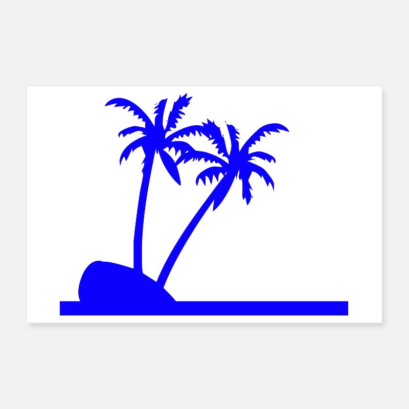 Palm trees Poster 12" x 8" (30x20 cm)