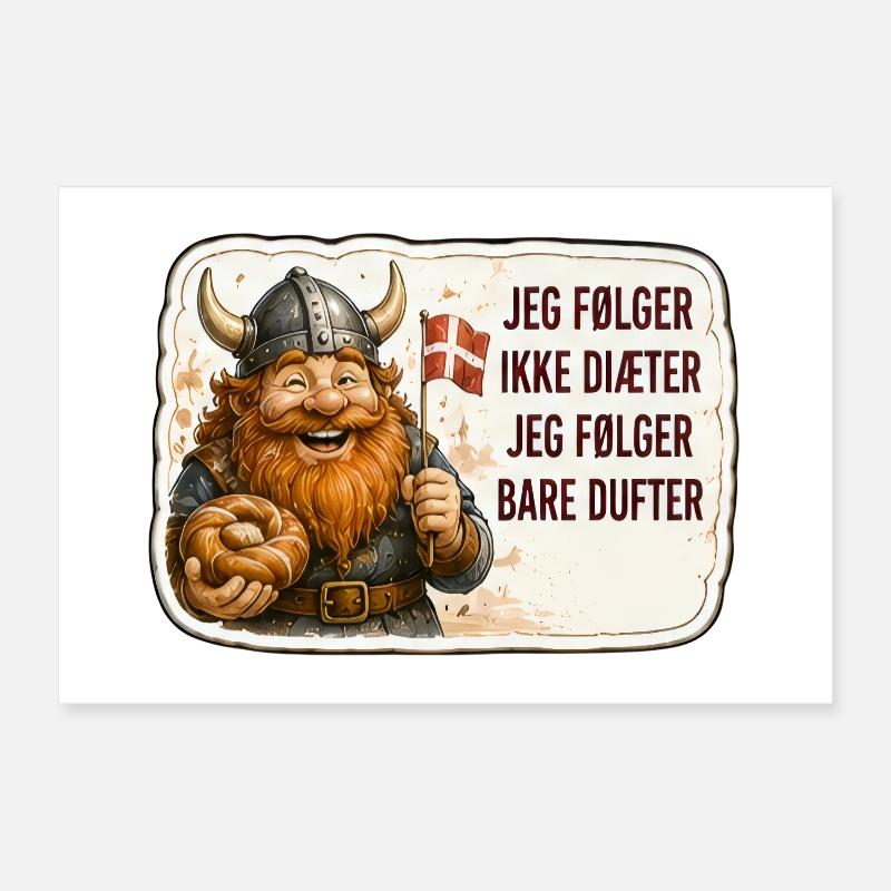 Jeg følger bare dufter Poster 30x20 cm