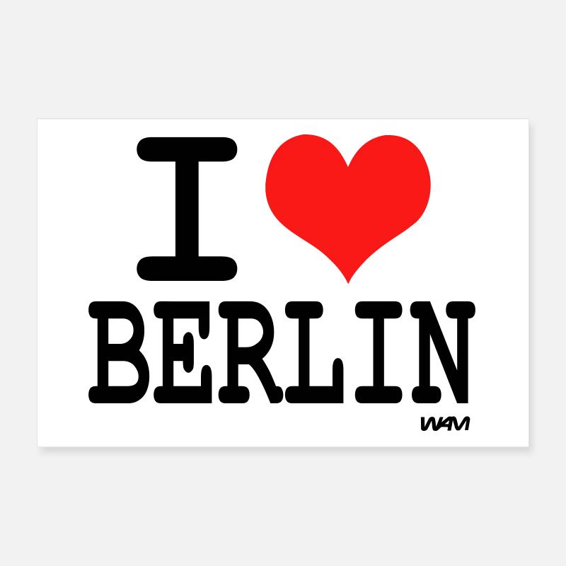 j'aime berlin by wam Poster 30 x 20 cm