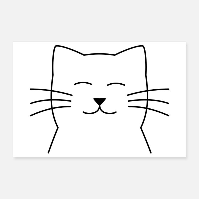 Chat chat chat de chat cadeau pour les amis des chats Poster 30 x 20 cm