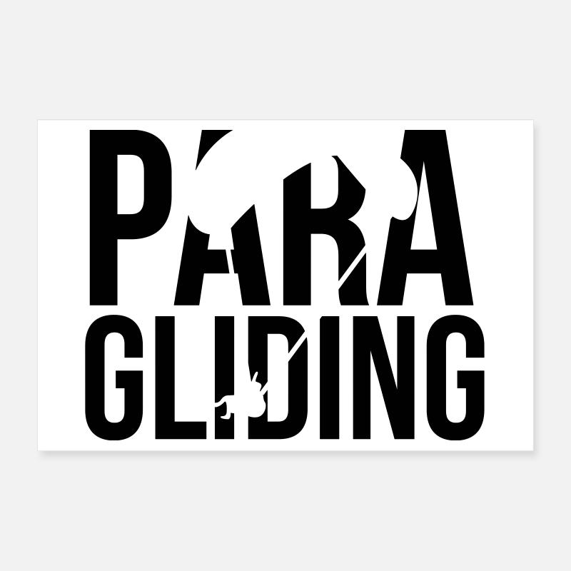 paragliding Poster 12" x 8" (30x20 cm)