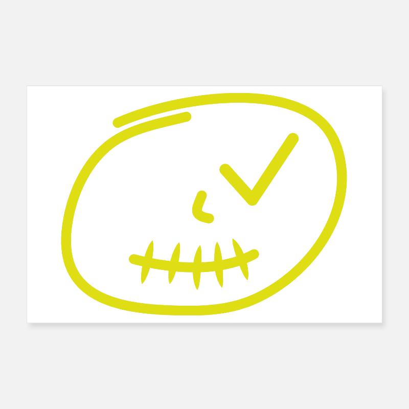Visage de tendance Poster 30 x 20 cm