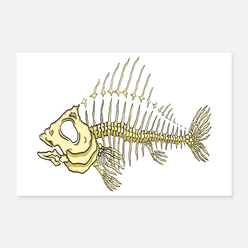 Fish Poster 12" x 8" (30x20 cm)