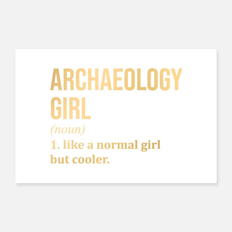 Archaeology Poster 12" x 8" (30x20 cm)