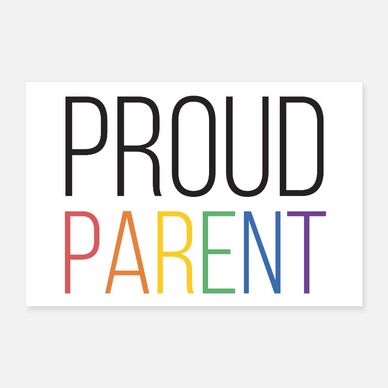 LGBTQ Pride Month - Stolze Eltern Poster 30x20 cm