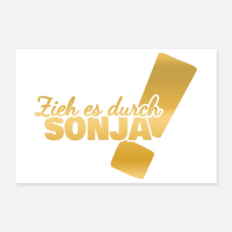 First name Sonja Poster 12" x 8" (30x20 cm)