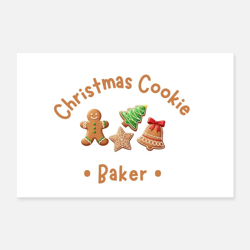 Christmas Baker Poster 30x20 cm