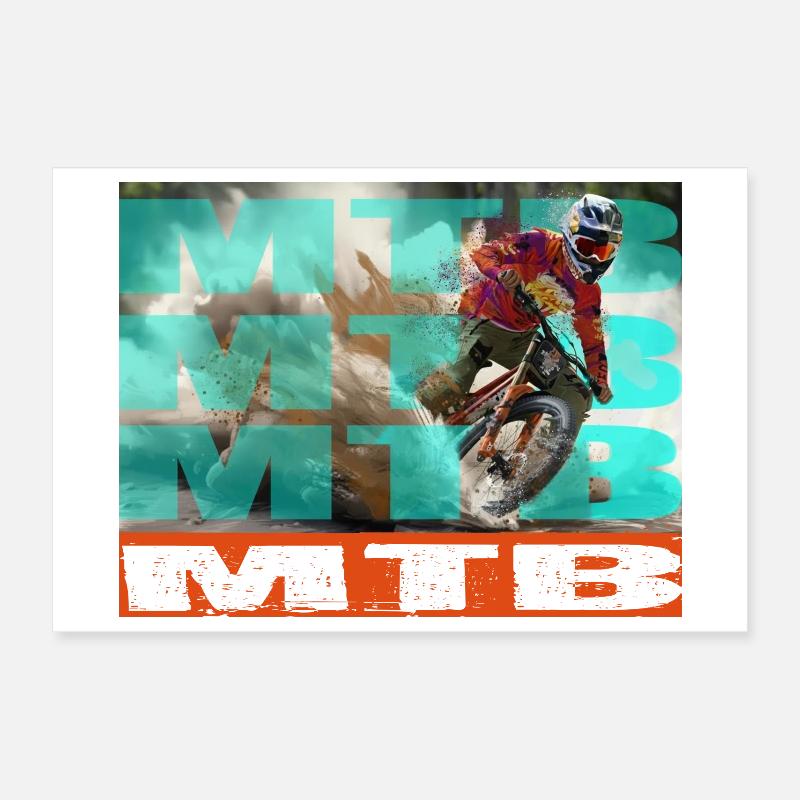 Vélo VTT Poster 30 x 20 cm