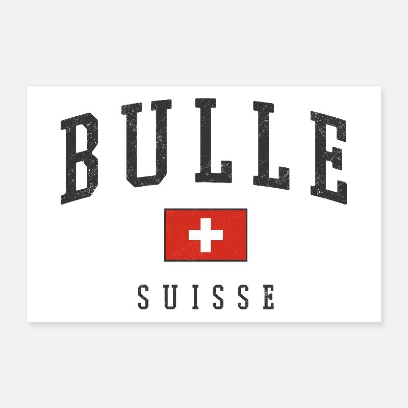 Emblème Bulle Suisse Poster 30 x 20 cm