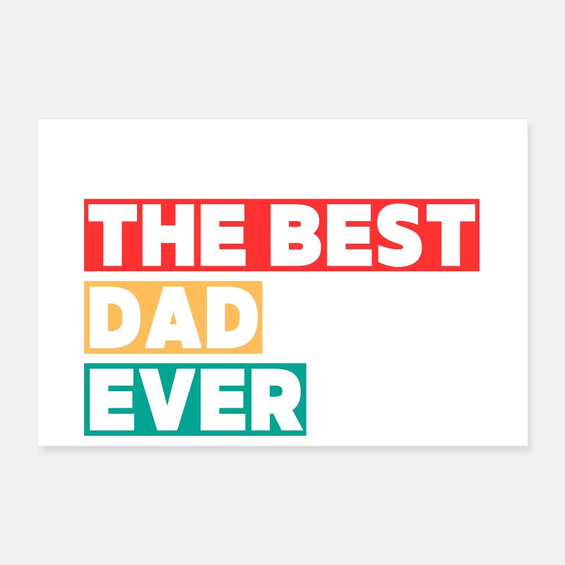 Der beste Vater Poster 30x20 cm