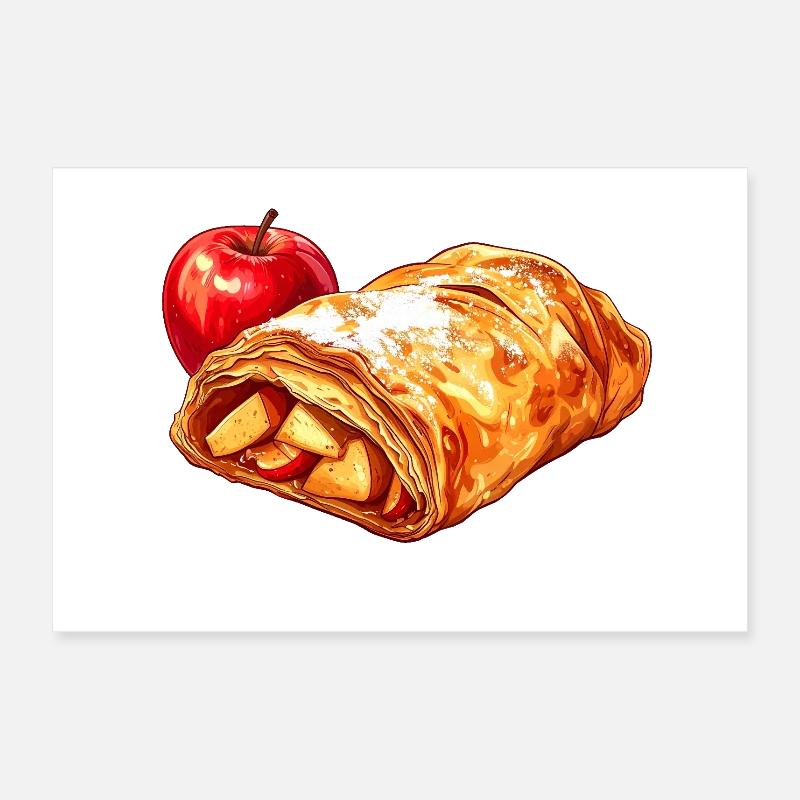 apple strudel Poster 12" x 8" (30x20 cm)