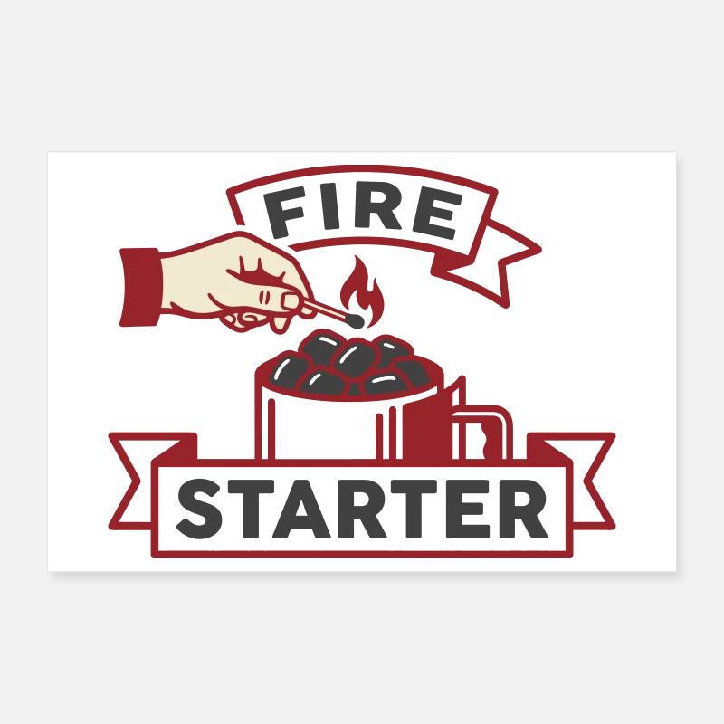 Feuerzünder: Ember Master Poster 30x20 cm