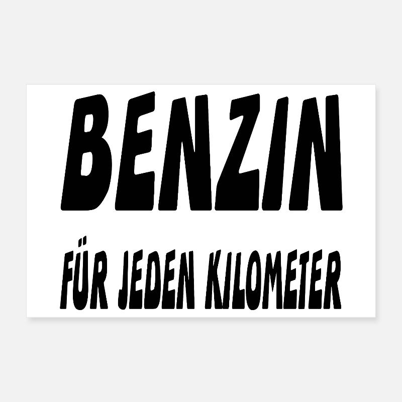 Benzin Poster 30x20 cm