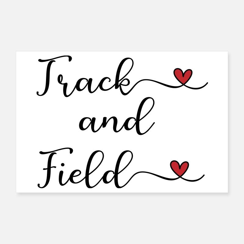 athlétisme Poster 30 x 20 cm