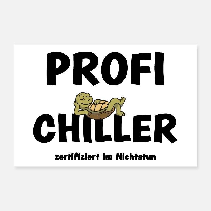 Relaxte Schildkröte Poster 30x20 cm