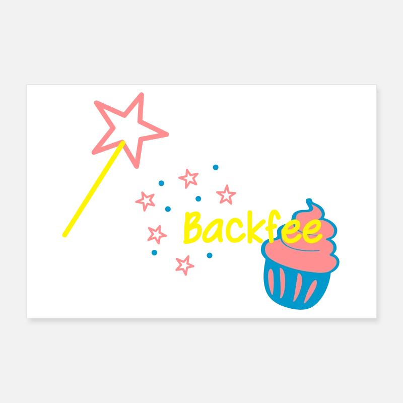 Backfee Schürze Cupcaki Poster 30x20 cm