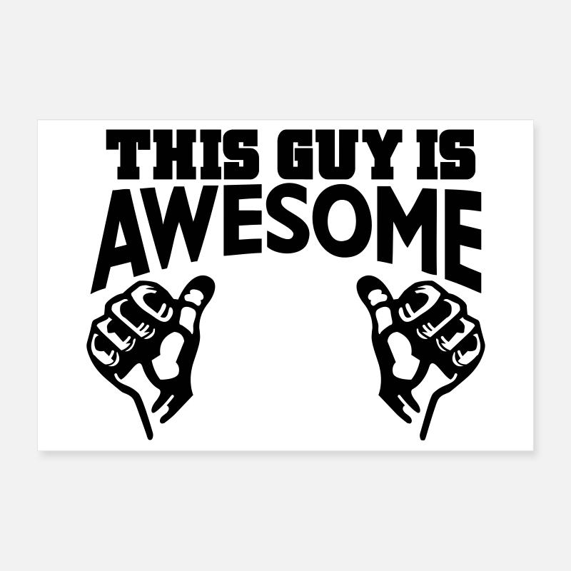 awesome Poster 30x20 cm