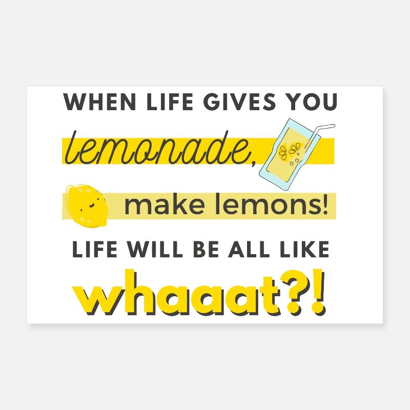 faites des citrons! Poster 30 x 20 cm