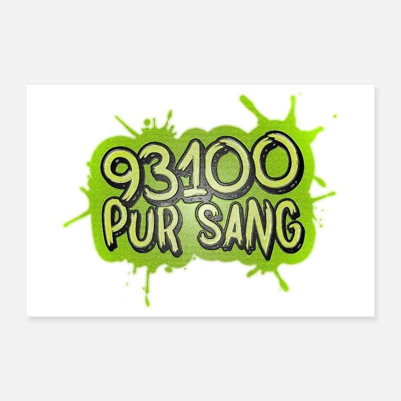 93100 PUR SANG Poster 30 x 20 cm