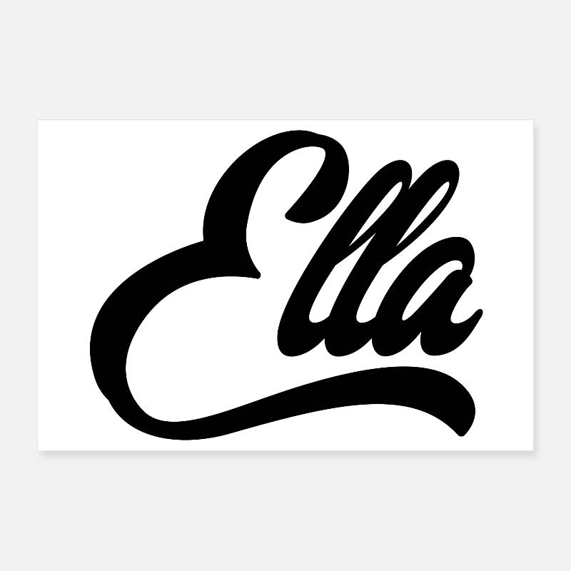 Name Ella Abstract color explosion print Poster 12" x 8" (30x20 cm)