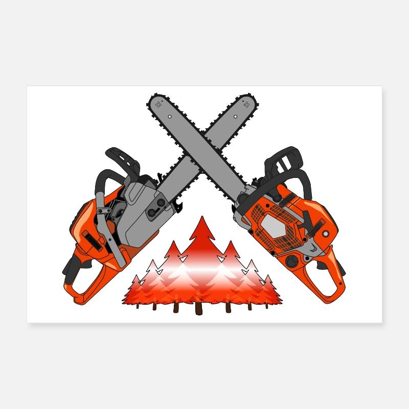 Chainsaw - Austria Poster 12" x 8" (30x20 cm)