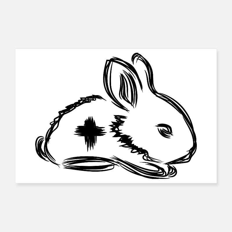 Hase Erste Hilfe Poster 30x20 cm