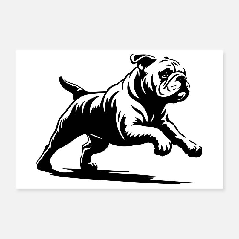 Bouledogue anglais Poster 30 x 20 cm