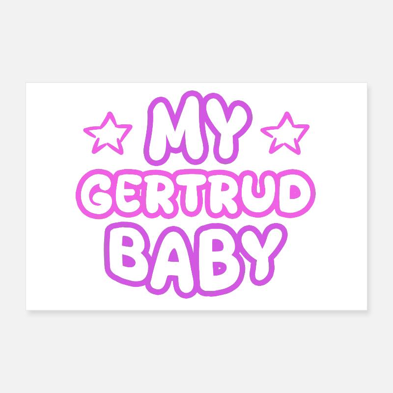 First name Gertrud Poster 12" x 8" (30x20 cm)