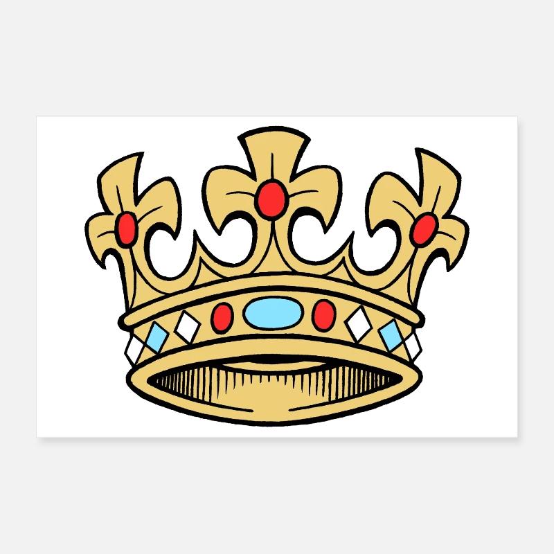 Crown Queen Queen Poster 12" x 8" (30x20 cm)