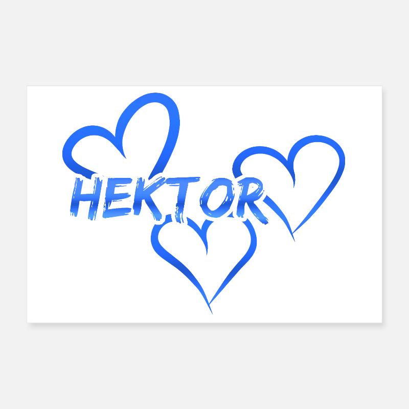 Hector as a given name Poster 12" x 8" (30x20 cm)