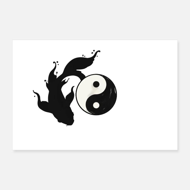 Yin and Yang Harmony Poster 12" x 8" (30x20 cm)