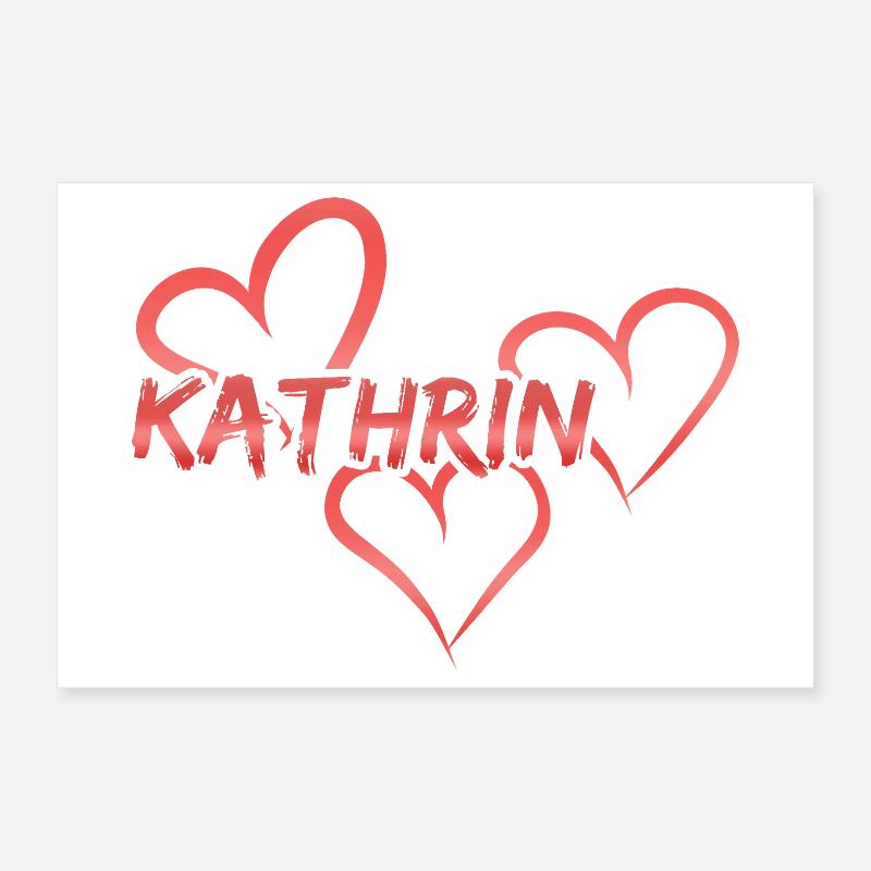Kathrin comme prénom Poster 30 x 20 cm