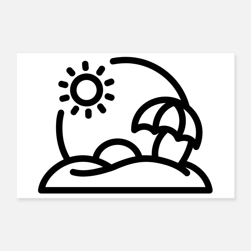 vacances Poster 30 x 20 cm