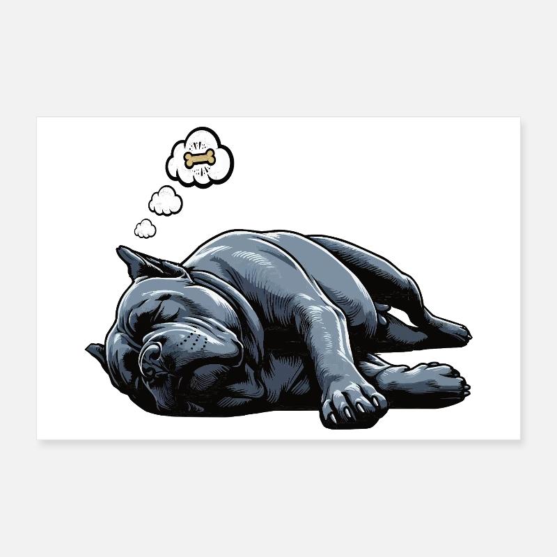Canne Corso Cane Corsos Corso Hélic Corso Propriétaire Poster 30 x 20 cm