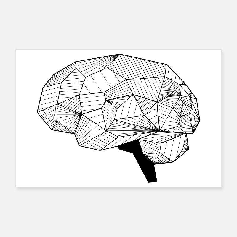 Cerveau Poster 30 x 20 cm