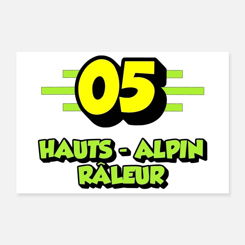 Hauts-Alpin râleur Poster 30 x 20 cm