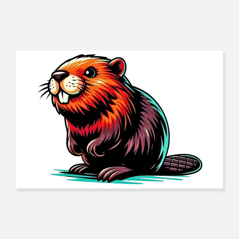 Castor Poster 30 x 20 cm