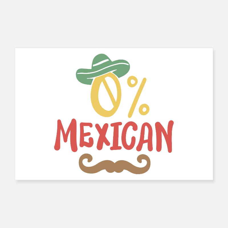 0 % Mexikaner Cinco de Mayo Poster 30x20 cm