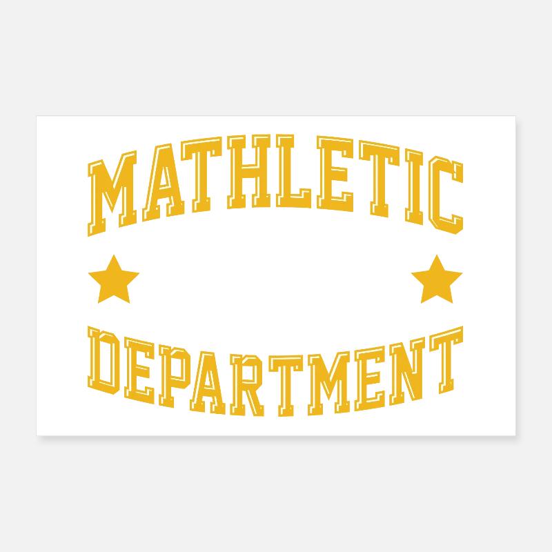Mathletic Department Poster 12" x 8" (30x20 cm)