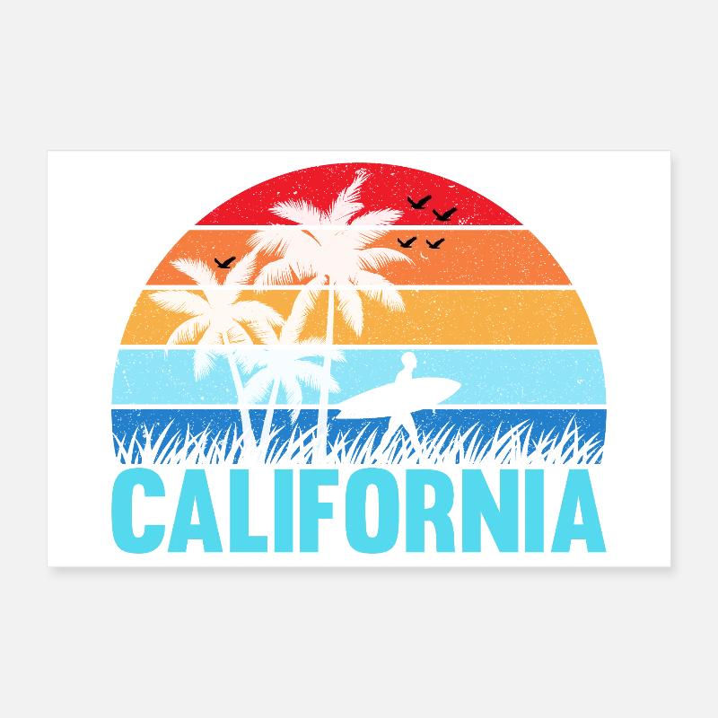 California Poster 30x20 cm